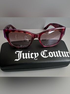 Juicy Couture JU 638/G/S Burgundy Sunglasses NEW Full Set